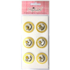 Украшения для скрапбукинга самоклеющиеся EnoGreeting Месяц 6 шт. HM-000-13