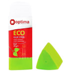 Клей-карандаш 25гр OPTIMA ECO перманентный, PVP основа, белый 45219