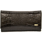 Кошелек кожаный Canpellini 346-2 Кроко черный