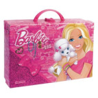 Портфель 310*220*95мм StarPak Barbie картон пустой с застёжкой 210218