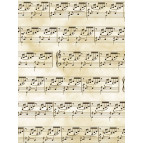 Бумага для скрапбукинга Heyda А4 115г/м2 204878935 Веллум полупрозрачная Ноты Античная бронза