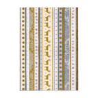 Бумага для скрапбукинга Heyda А4 300г/м2 9451820 Новогодние бордюры, Золотая