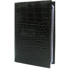 Обложка кожаная для автодокументов Canpel 11100-11 + кошелёк, без кнопки, Кроко коричневая