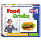 Карточки тематические Світогляд Продукты питания английский язык 32шт в наборе 2605
