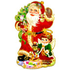 Украшение новогоднее бумажное - Плакат двухсторонний №7301-111 94*54см укр.