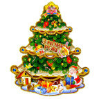 Украшение новогоднее бумажное - Плакат двухсторонний №8012-12-2 43*26см укр.