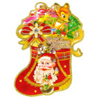 Украшение новогоднее бумажное - Плакат двухсторонний №1189-1 49см