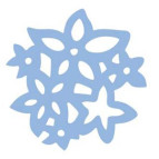 Дырокол фигурный силуэтный с эмбоссингом Dalprint Букет 5см DL-AD42L/07