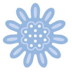 Дырокол фигурный силуэтный с эмбоссингом Dalprint Маргаритка 5см DL-AD42L/02