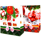 Пакет подарочный бумажный 32*26*12см LY-TB R-17 Новогодний