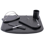 Настольный набор кожзам Optima Cabinet 5 предметов, черный O36475