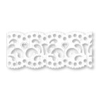 Лента бумажная самокл. Heyda Филигрань Белая 24мм*2м  204880087