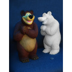 Фигурка гипс для декорирования копилка 098 Мишка