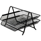 Лоток для бумаги 2 в 1 260х350х290мм металический черный 6250-01