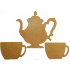 Основа для панно МДФ чайник, 2 кружки 2801025