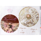 Декупажная карта-бумага 21*29,7см Французские циферблаты 69301107