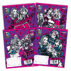 Тетрадь школьная А5+ 168*203мм 12л. Kite мод 235 Monster High в косую линию MH14-235K