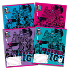 Тетрадь школьная А5+ 168*203мм 12л. Kite мод 232-2 Monster High в клетку MH14-232-2K