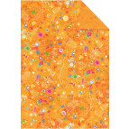 Бумага для скрапбукинга Heyda А4 300г/м2 94090990 двухсторонняя Оранжевая Бабочки и птички