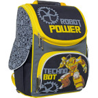 Рюкзак (ранец) школьный каркасный 1Вересня 551943 Робот 2532 25*34*12см