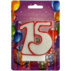 Свеча для торта Хобби SV-002-15 Юбилейная 15