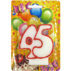 Свеча для торта Хобби SV-002-45 Юбилейная 45