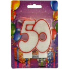 Свеча для торта Хобби SV-002-50 Юбилейная 50