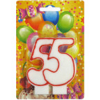 Свеча для торта Хобби SV-002-55 Юбилейная 55