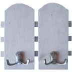 Заготовка для декорирования Хобби Ключница с крючками, двойная (фанера) 250х30 мм DE-102