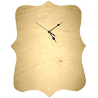 Основа для часов Хобби (фанера) со стрелками и механизмом часов 240х340мм DE-041