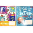 Тетрадь школьная предметная А5+ 168*203мм 48л. 1 ВЕРЕСНЯ в клетку, География