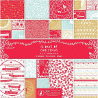 Набор бумаги для скрапбукинга 12 дней Рождества 15*15 160г Docrafts 77701020