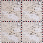 Бумага для скрапбукинга Docrafts Винтажные письма 30,5*30,5 160г/м PMА163104