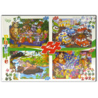 Пазлы DankoToys 120 эл. DT K120-03-05 4в1