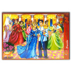 Пазлы DankoToys 500 эл. DT C500 Золушка на балу 475*340 Golden series