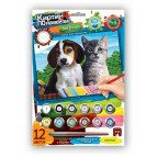 Раскраска по номерам на картоне DankoToys 29,7*21см KN-03-10 Best frends