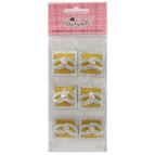 Украшения для скрапбукинга самоклеющиеся EnoGreeting Обручальные кольца 6 шт. HM-000-14