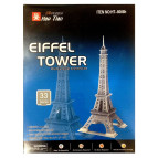 Пазлы 3D Worlds Great Architecture 33пр. 10*10*26см Эйфелева башня 8001/8008