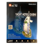 Пазлы 3D Worlds Great Architecture 25пр. 15,6*16,1*31,1см Отель Парус - Дубаи 8001/8017