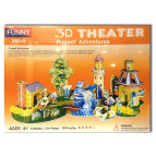 Пазлы 3D Theater 134пр. 54*30*24см Приключения кукол 580-G