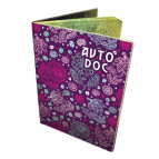 Обложка для автодокументов Devays ПВХ Сереневые цветы 6-16