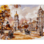 Картина раскраска по  номерам на холсте 40*50см Babylon VP048 София Киевская