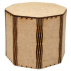 Заготовка для декорирования Zabava (ДВП) Шкатулка Восьмиугольник 10,6*10,3см CAS01001-3