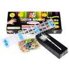 Набор для плетения резинками Rainbow Loom Bands 600шт. + станок, крючок, клипсы 600ЧК