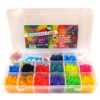 Набор для плетения резинками Rainbow Loom Bands 1500шт. + мини-станок + аксессуары 2120