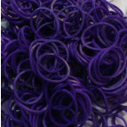 Резинки для плетения Rainbow Loom Bands 200шт. однотонные Синие темные 1247 +рогатка +гачок