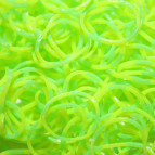 Резинки для плетения Rainbow Loom Bands 200шт. зебра Салатово-желтые 8360 +крючок