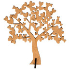 Заготовка для декорирования резная фигура (МДФ 5мм) Дерево любви-2 27*28см 4801161