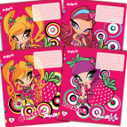 Тетрадь школьная А5+ 168*203мм 12л. Kite мод 234 Pop Pixie в линию PP14-234K