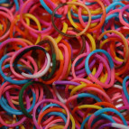 Резинки для плетения Rainbow Loom Bands 200шт. 1/2 Ассорти микс 1601 +рогатка +крючок